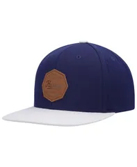 ハーレー メンズ アクセサリー 帽子 Hurley Mens Navy Gray Tahoe Snapback Hat Navy Gray グレー