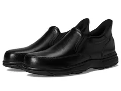 ロックポート メンズ シューズ スリッポン・ローファー Rockport Ellworth Black Leather ブラック