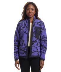 ヘリーハンセン レディース アウター コート プリント Helly Hansen Imperial Printed Pile Snap Ultra Violet バイオレットのサムネイル