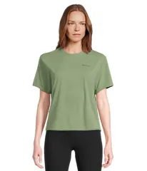 マーモット レディース トップス シャツ Marmot AirExchange SolarShield Crew Short Sleeve Agate Green グリーンのサムネイル