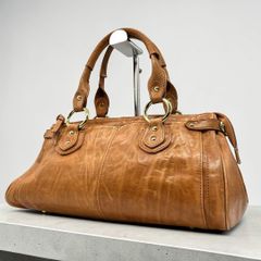 美品✨】ヴェラペレ イタリア製 レザーハンドバッグ 肩掛け可 本革 