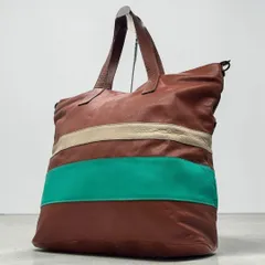 Giovanni Bevini トートバッグ ストライプ A4 本革 2531のサムネイル