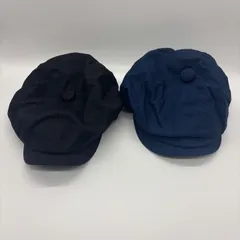 【在庫処分／2点セット】キャスケット メンズ レディース フリーサイズ ブラック ネイビー シンプル 帽子 カジュアル ストリート