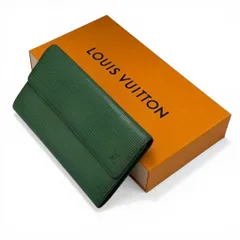 【美品】ルイヴィトン ポルトフォイユサラ 長財布 エピ 緑 CA0974