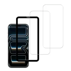 【新品】 HKKAIS ガラスフィルム iPhone 17 Pro max 用の 日本旭硝子製素材 高い透過率 硬度9H 貼り付け簡単 強化ガラス フィルム ガイド枠付き【2 枚セット】 0