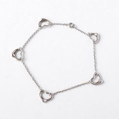 美品 TIFFANY ティファニー ラージ オープンハート 6連 ブレスレット 美品 TIFFANY ティファニー ラージ オープンハート 6連 ブレスレット