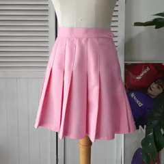 アメリカンアパレル フリル ミニスカート パステルピンク レディース