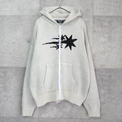 niceghostclub フーディー ニット ニットパーカー L ブラック - メルカリ