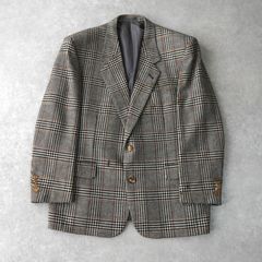 J.PRESS 英国製生地 ガンクラブチェック ウール ジャケット 茶 L 