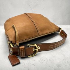 0765 COACH コーチ ミニポシェット ハンドバッグ スエード レザー 