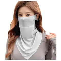 【新品】 [YAYUPLUS] フェイスカバー uvカット レディース 冷感 息苦しくない 日焼け防止マスク 紫外線対策 柔らかい 軽量 夏 スポーツ ランニング 肌に優しい 速乾 耳掛け おしゃれ 日常 通勤 自転車 運転 ネックウォーマー uv99%遮 0