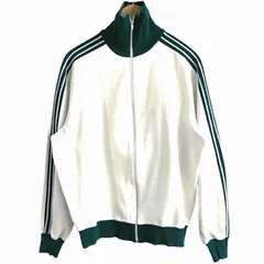 ヴィンテージ  西ドイツ製 adidas アディダス  デサント  トラックジャケット  白 緑  5