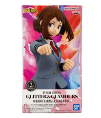 美品 バンダイ 僕のヒーローアカデミア GLITTER&GLAMOURS 麗日お茶子 フィギュア