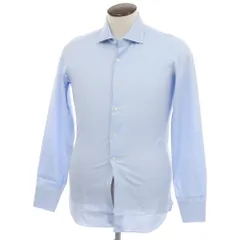 【新品】マリアサンタンジェロ Maria Santangelo MARCO コットン ワイドカラー ドレスシャツ ライトブルー【サイズ41】【メンズ】のサムネイル