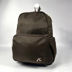現行 Kitamura キタムラ Kロゴ ナイロン リュックサック チョコ カフェオレ ブラウン バックパック デイバッグ 15Lのサムネイル