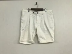 本物アバハウスABAHOUSEコットンストレッチチノスラックスショートハーフパンツサーフミリタリーアメカジワークビジネススーツモードドレスストリートスケーターゴルフメンズXL白ホワイト50のサムネイル