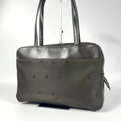 美品 BURBERRY LONDON バーバリー ロンドン ホースロゴ型押し トートバッグ ハンドバッグ レザー ブラウン 肩掛け