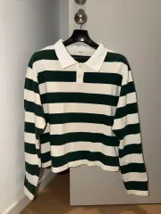 ボーダー柄ストライプ ポロTシャツ