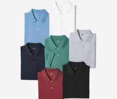UNIQLO ドライピケポロシャツ ブラック 2XL
