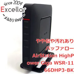 [bn:6] BUFFALO　無線LANルータ　WSR-1166DHP3-BK