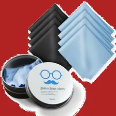 クリーニングクロス マイクロファイバークロス クリーナー レンズ メガネ 缶付き計8枚 カメラクロス めがねふき メガネ拭き