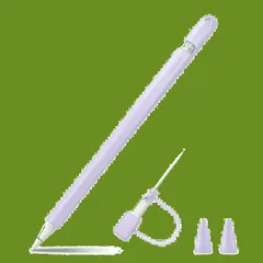 軽量 握りやすい ホルダー 全面保護 グリップ 紛失 カバー 落下防止 第1世代用シリコン保護ケース スリーブ Pencil ケース Apple ペン先カバーとUSBケーブル連接カバー付き for (ライラックパープル) Fintie