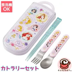 スケーター Disney ディズニープリンセス カトラリー セット ケース 箸 スプーン フォーク TACC2 はし お弁当 トリオセット コンパクト 収納 女の子 ピンク 食洗機 お箸 子供 お弁当 日本製