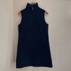 (^w^)b L.L.Bean エルエルビーン  レディース  フリース　ワンピース　ブラック　黒　ハーフジップ  フリースジャケット　トップス　ジップ　カジュアル　Ｍサイズ　OM11879ON