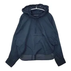 mizuiro-ind フード付き コットン 日本製 ブラウス シャツ ネイビー レディース ミズイロインド【中古】6-0330M∞