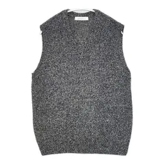 green label relaxing CM ミックス カラー リンクス Vネック ニット ベスト グレー メンズ グリーンレーベルリラクシング【中古】6-0330M∞