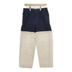 SUNSEA リネン バイカラー SNS-12S51 パンツ ネイビー ベージュ メンズ サンシー【中古】6-0330M∞のサムネイル