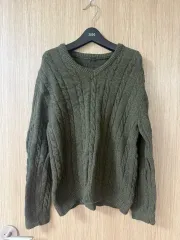 春ニット 在庫処分) ケーブルニット