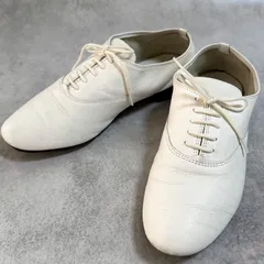 repetto レペット Zizi オックスフォードシューズ 白 37.5 フラット レースアップ 本革 レディース 革靴 バレエシューズ フランス製