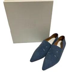 新品同様 Maison Margiela 22 メゾンマルジェラ Kiki キキ バレリーナ ローファー サイズ38 25cm相当 ブルー レディース 古着 中古 USEDのサムネイル