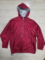 オールド NIKE バーガンディ Anorak（アノラック）フード ウィンドブレーカー