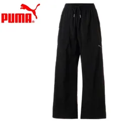 PUMA  レディース ウーブン ワイドクロップド パンツ 674945 ブラック