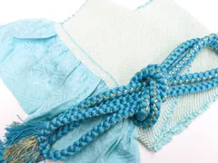 【一輝堂】和装小物 帯締め帯揚げセット  振袖用 丸組 金糸 総絞り 帯締 帯揚 26w04-4218