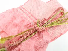 【一輝堂】和装小物 帯締め帯揚げセット  振袖用 丸組 金糸 総絞り 帯締 帯揚 26w04-4221