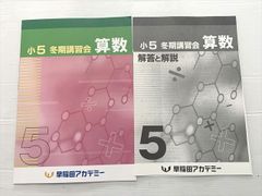 早稲田アカデミー 冬期講習会&解説 算数&国語 小5 - メルカリ
