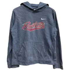 ナイキ　キッズパーカー　XL　灰色　プリント　フーディ【1291】