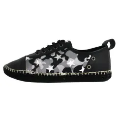 【名古屋】ジミーチュウ エスパドリーユ ローカットスニーカー ブラック グレー シルバー 迷彩 41 26cm相当 メンズ　靴