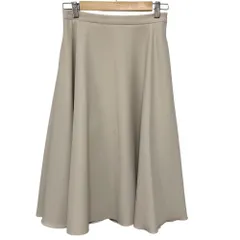 美品 FOXEY NEW YORK フォクシー ニューヨーク フレアスカート 41057 サイズ38 ベージュ レディース 古着 中古 USED