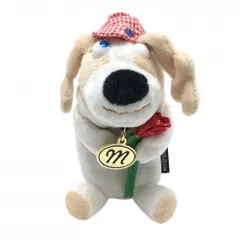 【美品】MUスポーツ ボールケース 白×ベージュ イヌ ぬいぐるみ ゴルフ M・U SPORTSのサムネイル