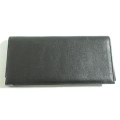良品 dunhill ダンヒル レザー ロングウォレット 二つ折り 長財布 ブラック メンズ 古着 中古 USED