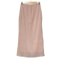 美品 LOUNIE KANAKO SATO ルーニィ 佐藤佳菜子 プリーツ ロングスカート サイズ38 ピンク レディース 古着 中古 USED