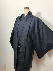 極美品】正絹 喪服用 道中着 ロングコート 紗綾形地紋 着丈100 - メルカリ