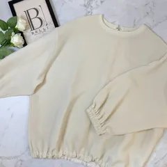 鑑定済み【 美品 】ユナイテッドアローズ 《 シャーリングゴム プルオーバー 》 38 ( Mサイズ程度 ) アイボリー オフホワイト トップス フリル シャーリングゴムプルオーバー