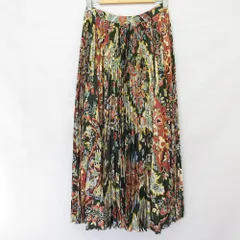 美品 24AW ETRO エトロ GONNE ペイズリープリント プリーツスカート サイズ42 カーキ レディース 古着 中古 USEDのサムネイル