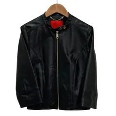 良品 MAX&Co. マックスアンドコー シングル ライダースジャケット ブルゾン 38 ブラック レディース 古着 中古 USEDのサムネイル