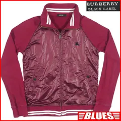 BURBERRY BLACK LABEL バーバリーブラックレーベル ジャージ M トラックジャケット 2 赤 えんじ メンズ ジャージサイズM一覧←SEULB屋着古← TY4423のサムネイル